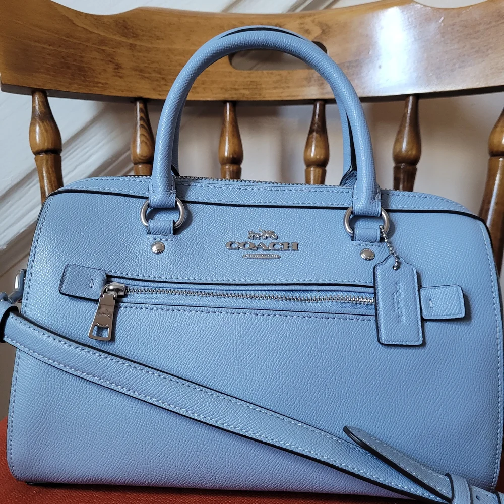 Coach Rowan Satchel Baby Blue - Picture 7 of 14